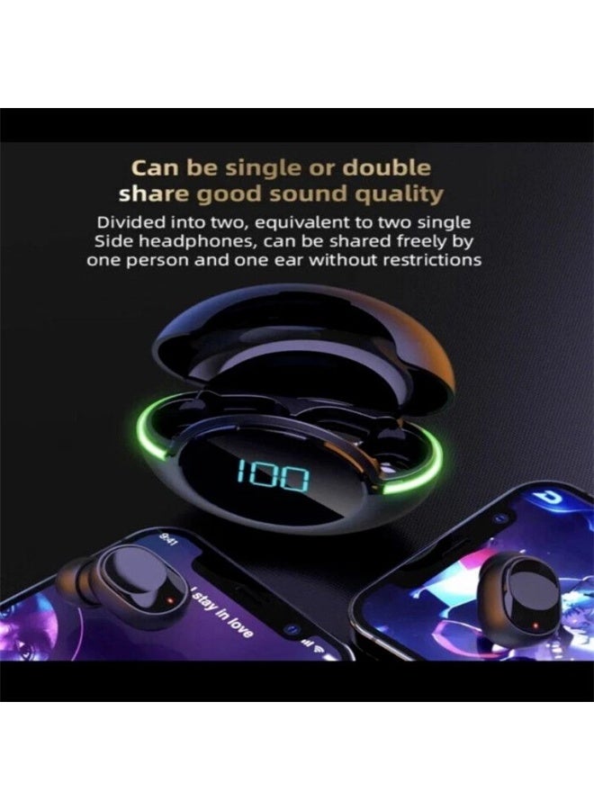 Y80 Bluetooth 5.1 In-Ear Sports Headphones – LED Digital Display, Auto Pairing, Touch Control, HiFi Stereo & Deep Bass - Image 5